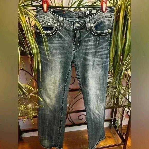 Miss Me Sz 32 (US 14) Inseam 25 1/2 Capri Jeans Style # JE5456P - Picture 2 of 9